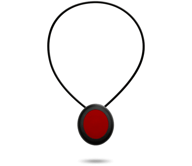 Médaillon pendentif collier alarme pour personnes âgées